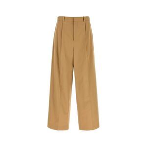 Loewe Men Camel Cotton Wide-Leg Pant